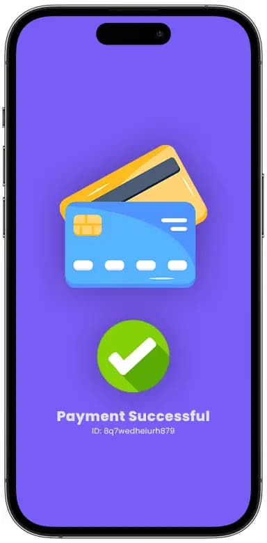 iPhone with successful high risk merchant credit card payment